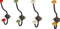 Ambiente Haus Garderobenhaken »Haken mit Keramik - grün 23cm«