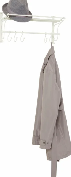 Ambiente Haus Garderobenleiste mit Regal mit Haken, Breite 53 cm