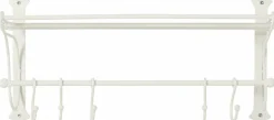 Ambiente Haus Garderobenleiste mit Regal mit Haken, Breite 53 cm