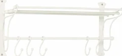 Ambiente Haus Garderobenleiste mit Regal mit Haken, Breite 53 cm