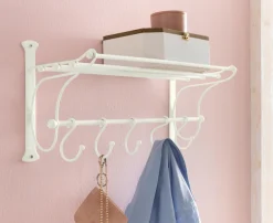 Ambiente Haus Garderobenleiste mit Regal mit Haken, Breite 53 cm