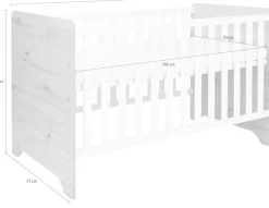 arthur berndt Babybett »Kinderbett »Marlon« 70 x 140 cm«
