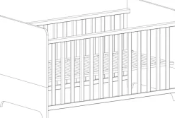 arthur berndt Babymöbel-Set »Babyzimmer Set »Marlon« 2-teilig« Spar-Set, Kinderbett und Wickelkommode, 2 Stk. tlg.