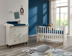 arthur berndt Babymöbel-Set »Babyzimmer Set »Lavea« 2-teilig« Spar-Set, Babymöbel-Set »Lavea« bestehend aus Kinderbett und Wickelkommode,