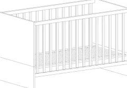 arthur berndt Babymöbel-Set »Babyzimmer Set »Lavea« 2-teilig« Spar-Set, Babymöbel-Set »Lavea« bestehend aus Kinderbett und Wickelkommode,
