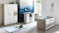 arthur berndt Babyzimmer-Komplettset »Bente« Set, Kinderbett, Schrank, Wickelkommode, 3 Stk. tlg. Made in Germany; mit Kinderbett, Schrank und Wickelkommode