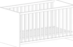 arthur berndt Babyzimmer-Komplettset »Bente« Set, Kinderbett, Schrank, Wickelkommode, 3 Stk. tlg. Made in Germany; mit Kinderbett, Schrank und Wickelkommode