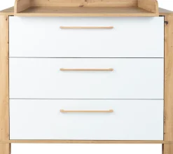 arthur berndt Babyzimmer-Komplettset »Babyzimmer Set »Marlon« 3-teilig« Set, Kleiderschrank, Kinderbett und Wickelkommode, 3 Stk. tlg.