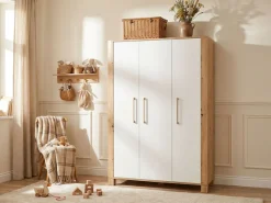 arthur berndt Babyzimmer-Komplettset »Babyzimmer Set »Marlon« 3-teilig« Set, Kleiderschrank, Kinderbett und Wickelkommode, 3 Stk. tlg.