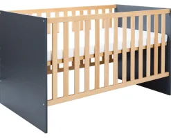 arthur berndt Babyzimmer-Komplettset »Babyzimmer-Set »Alessio« 3-teilig, Anthrazit mit Eiche Artisan Dekor« Set,