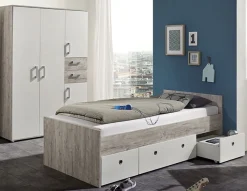 arthur berndt Jugendzimmer-Set »Jugendzimmer-Set »Bente« 2-teilig« 2tlg. -Schrank, Bett, 2 tlg. Stauraumstark, pflegeleicht, zeitlos, Made in Germany
