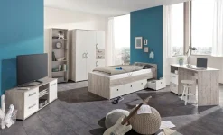 arthur berndt Jugendzimmer-Set »Jugendzimmer-Set »Bente« 5-teilig« 5tlg -Schrank, Bett, Schreibtisch, Sideboard, Standregal, 5 tlg. Stauraumstark, pflegeleicht, zeitlos, Made in Germany