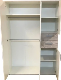 arthur berndt Jugendzimmer-Set »Jugendzimmer-Set »Bente« 5-teilig« 5tlg -Schrank, Bett, Schreibtisch, Sideboard, Standregal, 5 tlg. Stauraumstark, pflegeleicht, zeitlos, Made in Germany