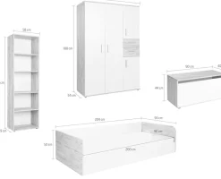arthur berndt Jugendzimmer-Set »Kinderzimmer »Bente« Set 4-teilig« Set, 4 Stk. tlg. Modernes Kleinkinderzimmer - Set