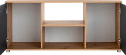 arthur berndt Jugendzimmer-Set »Alessio, Anthrazit mit Artisan Eiche Dekor, viel Stauraum« Set, Kleiderschrank, Bett mit Schubkasten, Schreibtisch, Bücherregal etc., 6 Stk. tlg. mit Melamin-Oberfläche
