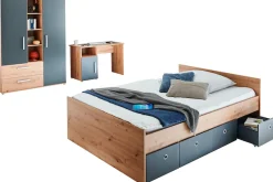 arthur berndt Jugendzimmer-Set »Alessio« Set, Kleiderschrank mit Schubfächern, Regalelement, geräumiger Auszug, 4 Stk. tlg. mit Melamin-Oberfläche