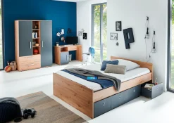 arthur berndt Jugendzimmer-Set »Alessio« Set, Kleiderschrank mit Schubfächern, Regalelement, geräumiger Auszug, 4 Stk. tlg. mit Melamin-Oberfläche
