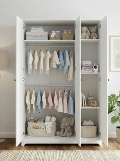 arthur berndt Kleiderschrank »Thilo, Kinderkleiderschrank« MDF-Fronten mit Kassettenfräsung