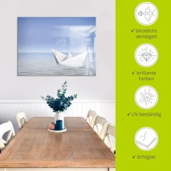 Artland Glasbild »Auf dem Meer« Boote & Schiffe 1 Stk. tlg. in verschiedenen Größen