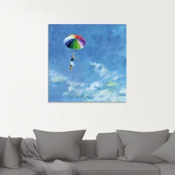 Artland Glasbild »Das Leben leben« Frau 1 Stk. tlg. in verschiedenen Größen