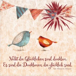 Artland Glasbild »Lebensweisheit Glücklich« Tiere 1 Stk. tlg. in verschiedenen Größen