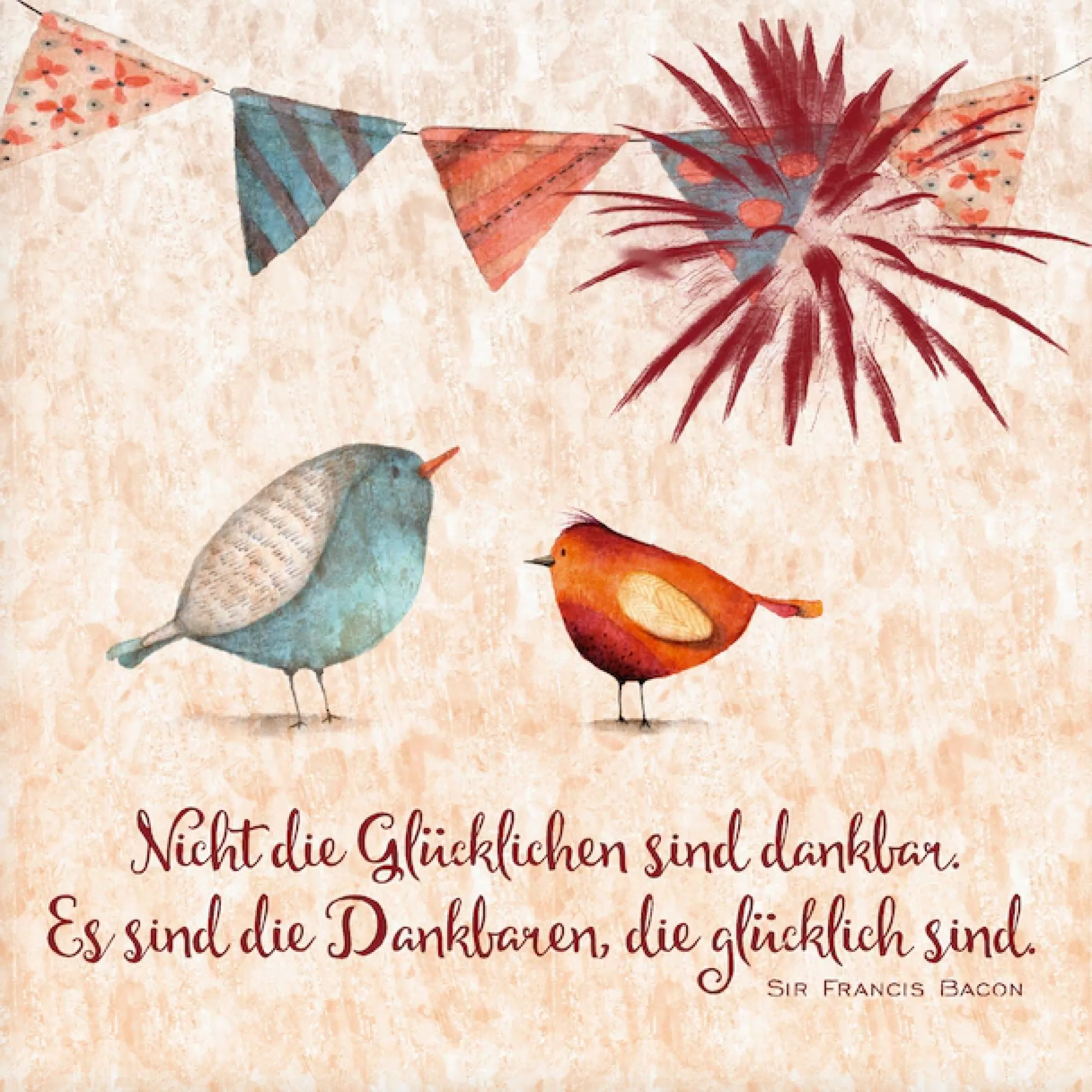 Artland Glasbild »Lebensweisheit Glücklich« Tiere 1 Stk. tlg. in verschiedenen Größen