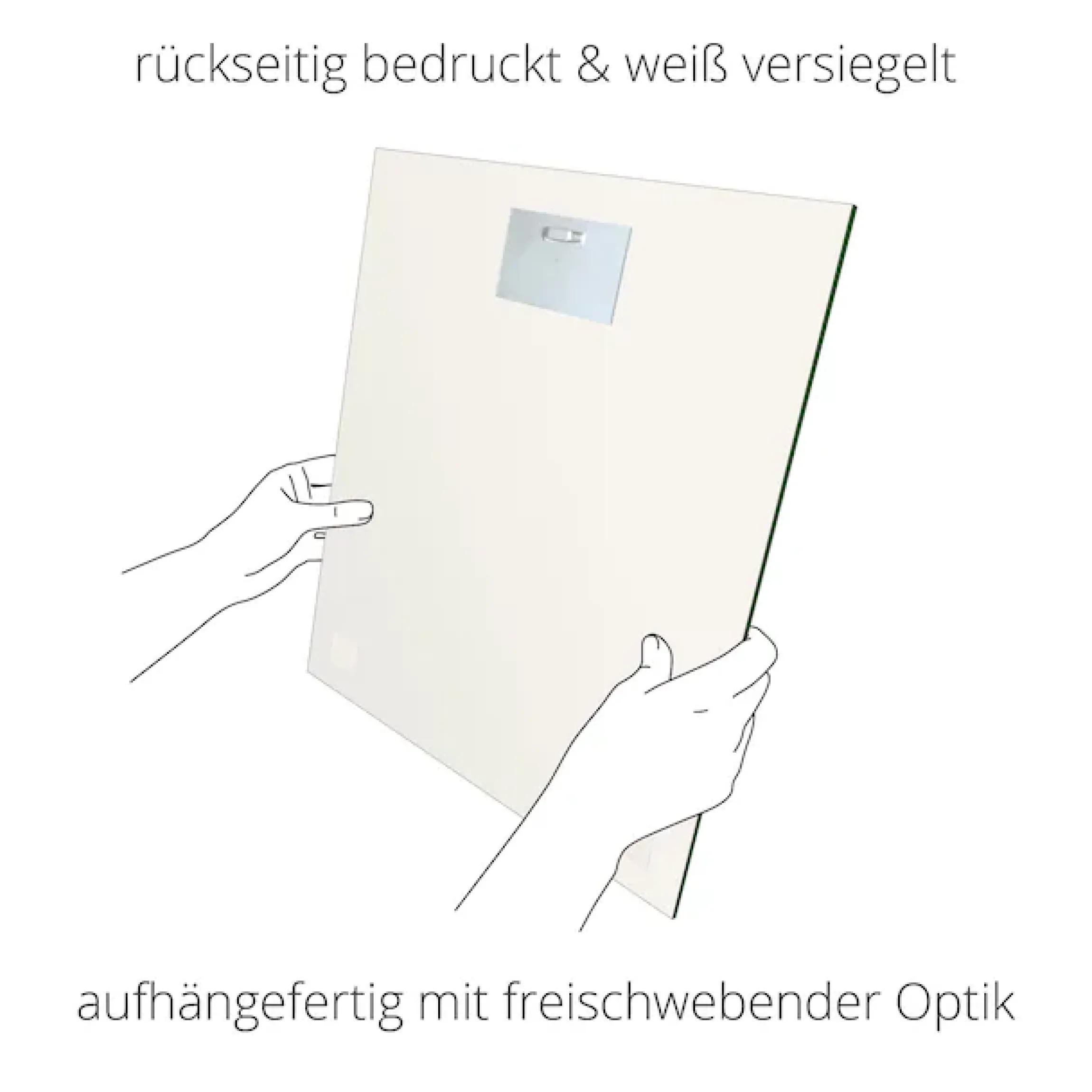 Artland Glasbild »Lebensweisheit Glücklich« Tiere 1 Stk. tlg. in verschiedenen Größen