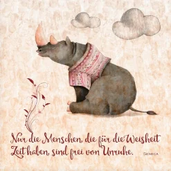 Artland Glasbild »Lebensweisheit Zeit« Tiere 1 Stk. tlg. in verschiedenen Größen