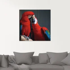 Artland Glasbild »Papageien« Vögel 1 Stk. tlg. in verschiedenen Größen