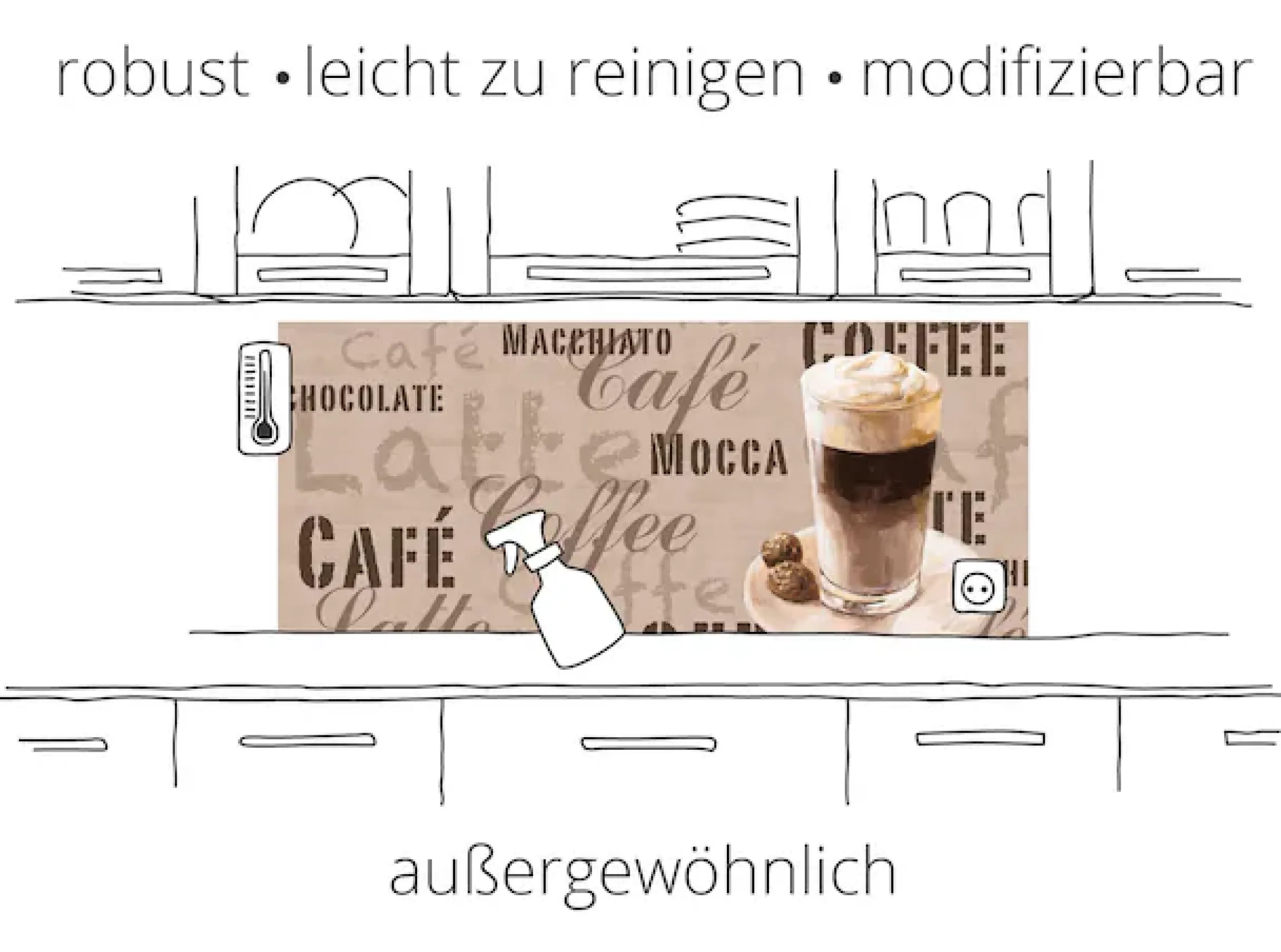 Artland Küchenrückwand »Öle mit Kräutern« Alu Spritzschutz mit Klebeband, einfache Montage