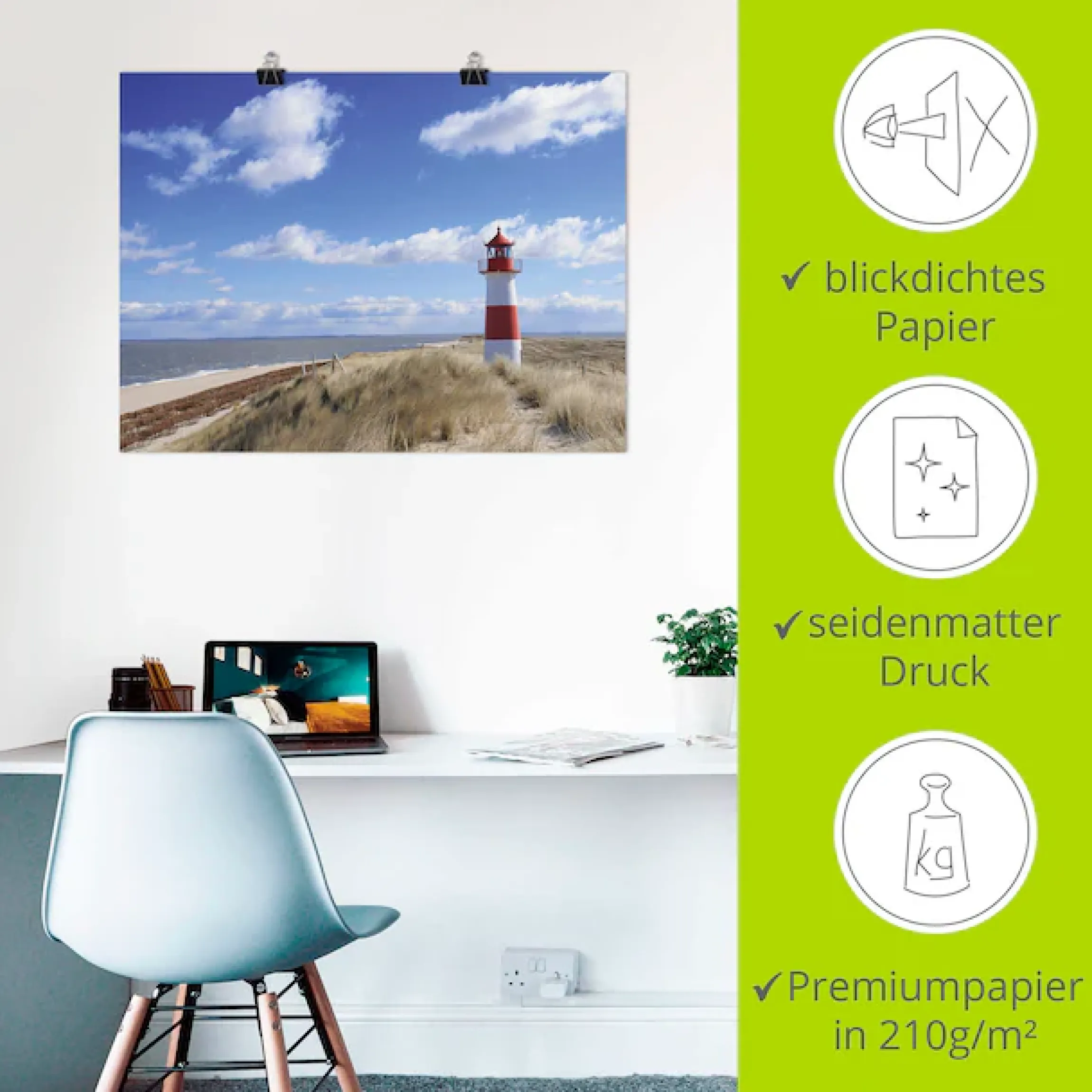 Artland Leinwandbild »Leuchtturm Sylt« Gebäude 1 Stk. tlg. als Leinwandbild, Poster in verschied. Größen