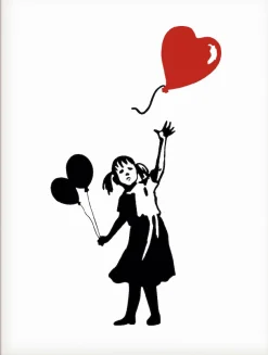 Artland Leinwandbild »Silhouette Mädchen Ballon Herz« 1 Stk. tlg. auf Holzrahmen gespannt