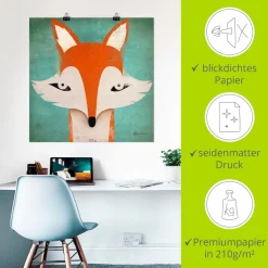 Artland Poster »Fuchs« Tiere 1 Stk. tlg. ohne Rahmen