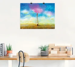 Artland Poster »Rosarote Wolke 1« Paar 1 Stk. tlg. ohne Rahmen