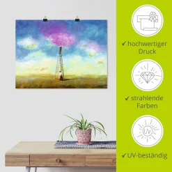 Artland Poster »Rosarote Wolke 1« Paar 1 Stk. tlg. ohne Rahmen