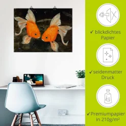 Artland Poster »Turtelfische« Wassertiere 1 Stk. tlg. ohne Rahmen