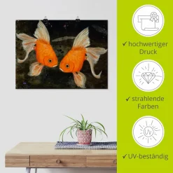 Artland Poster »Turtelfische« Wassertiere 1 Stk. tlg. ohne Rahmen