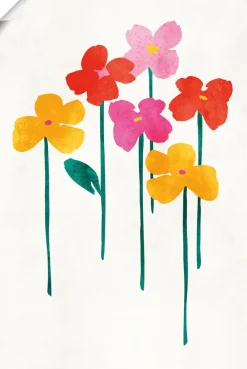 Artland Wandbild »Kleine glückliche Blumen« Blumenbilder 1 Stk. tlg. als Leinwandbild, Poster in verschied. Größen