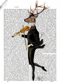 Artland Wandbild »Tanzender Hirsch mit Violine« Humor 1 Stk. tlg. als Leinwandbild, Poster in verschied. Größen