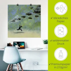 Artland Wandbild »Wolkenfänger« Mann 1 Stk. tlg. als Leinwandbild, Poster in verschied. Größen