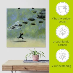 Artland Wandbild »Wolkenfänger« Mann 1 Stk. tlg. als Leinwandbild, Poster in verschied. Größen