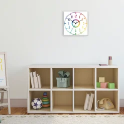 Artland Wanduhr »Kinderuhr - bunt« wahlweise mit Quarz- oder Funkuhrwerk, lautlos ohne Tickgeräusche