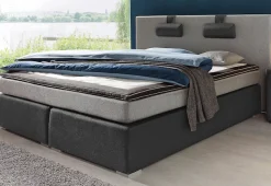 ATLANTIC home collection Boxspringbett »Rick« mit Bonnell-Federkernmatratze, inkl. Topper