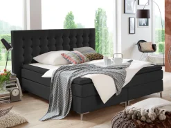 ATLANTIC home collection Boxspringbett »Anni« mit Bonnell-Federkernmatratze und Topper