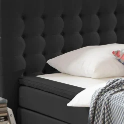 ATLANTIC home collection Boxspringbett »Anni« mit Bonnell-Federkernmatratze und Topper