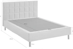 ATLANTIC home collection Boxbett »Nikola« Massivholzfüßen, mit / ohne Matratze, in H2 und H3 erhältlich