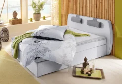 ATLANTIC home collection Boxspringbett »Rex« mit Topper und verstellbaren Nackenkissen