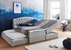 ATLANTIC home collection Boxspringbett »Lotte« mit Topper, Bettkasten und Gästebett