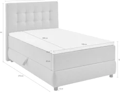 ATLANTIC home collection Boxbett »LILO« inkl. Bettkasten und Topper