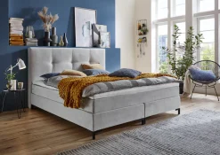 ATLANTIC home collection Boxspringbett »Romy« Taschen-Federkernmatratze, inkl. Topper